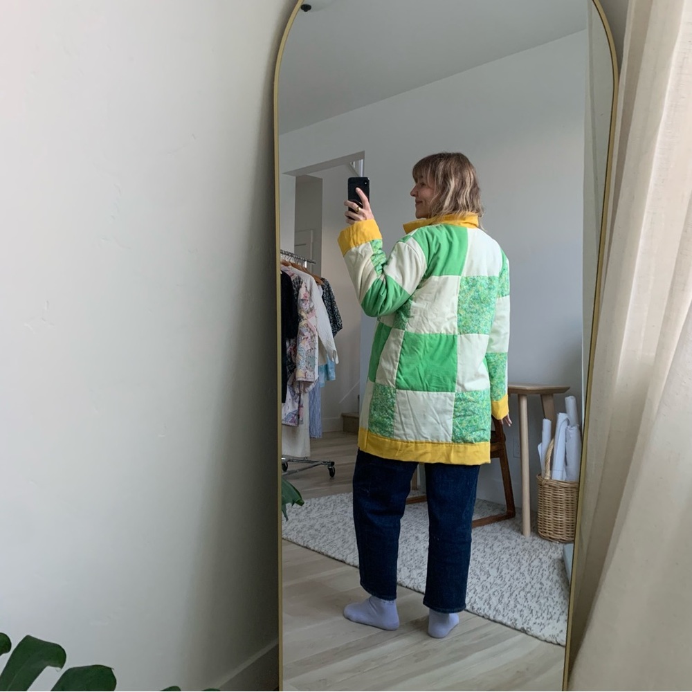 Colorful Patchwork Quilted Jacket - Picture 6 of 7